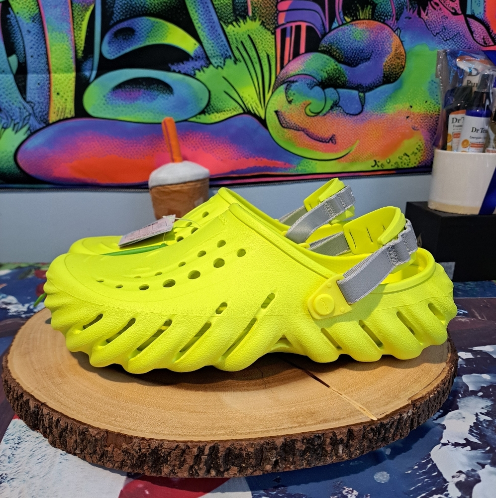 Crocs Echo Reflective Backstrap Slip On Clogs Sol… - image 5